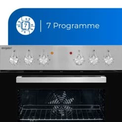 Blitzangebot 😀 Exquisit EHE 156-2.1 U-Set Einbau-Herd Glaskeramikkochfeld | Ober-/Unterhitze | Inox ❤️ -Exquisit Verkaufsladen unnamed file 557