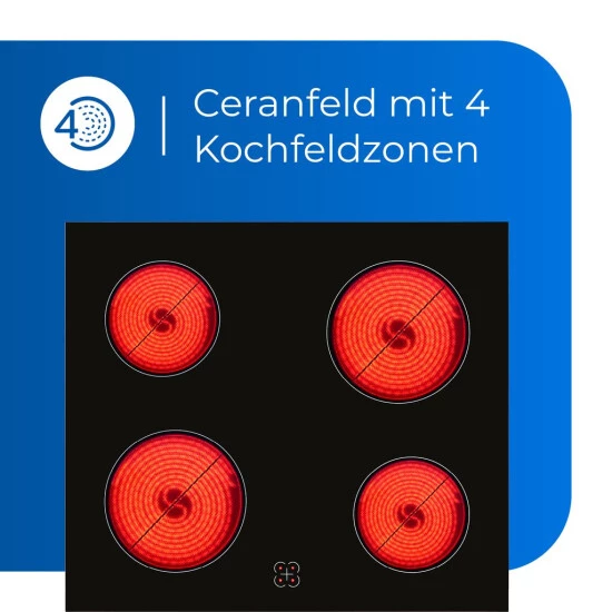 Coupon ⭐ Exquisit EHE 156-2.1-Set Einbau-Herd Glaskeramikkochfeld | Ober-/Unterhitze | Grill | Inox 🎉 5 Coupon ⭐ Exquisit EHE 156-2.1-Set Einbau-Herd Glaskeramikkochfeld | Ober-/Unterhitze | Grill | Inox 🎉 – Bild 3