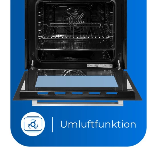 Schlussverkauf ✔️ Exquisit EHE 157-2 URBZ-Set Einbau-Herd Glaskeramikkochfeld | Ober-/Unterhitze | Inox 😀 6 Schlussverkauf ✔️ Exquisit EHE 157-2 URBZ-Set Einbau-Herd Glaskeramikkochfeld | Ober-/Unterhitze | Inox 😀 – Bild 4