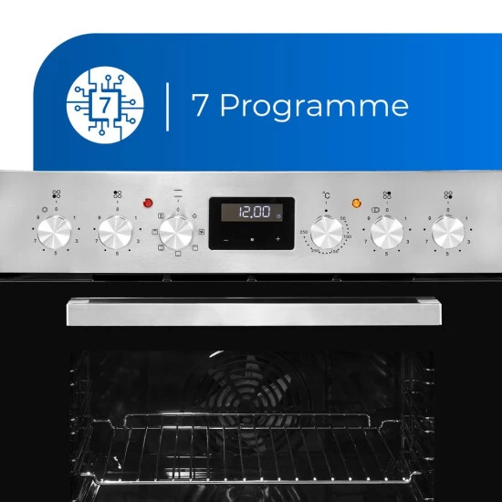 Schlussverkauf ✔️ Exquisit EHE 157-2 URBZ-Set Einbau-Herd Glaskeramikkochfeld | Ober-/Unterhitze | Inox 😀 7 Schlussverkauf ✔️ Exquisit EHE 157-2 URBZ-Set Einbau-Herd Glaskeramikkochfeld | Ober-/Unterhitze | Inox 😀 – Bild 5