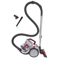 Coupon 😀 Exquisit BP 6401 Si Staubsauger | Akku-Staubsauger | Beutellos | LED Beleuchtung | Silber-Rot 🔔