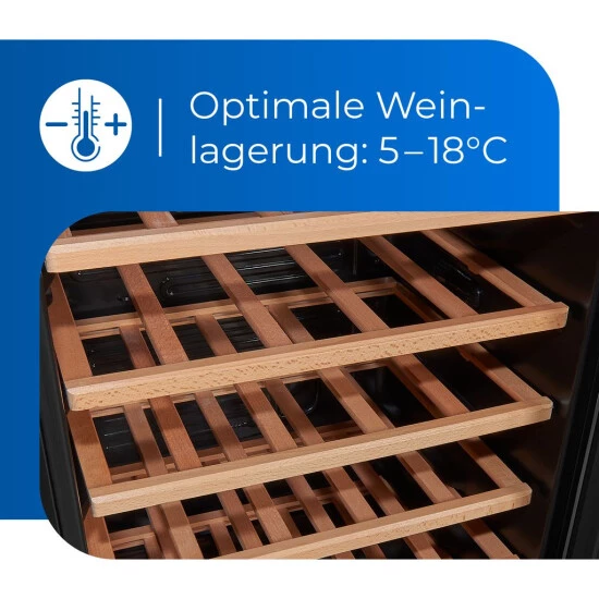 Rabatt ⌛ Exquisit Weinkühler WS1-34-GTE-030G Schwarz | 93 L Nutzinhalt | Schwarz 🎁 7 Rabatt ⌛ Exquisit Weinkühler WS1-34-GTE-030G Schwarz | 93 L Nutzinhalt | Schwarz 🎁 – Bild 5