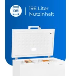 Blitzangebot 😉 Exquisit Gefriertruhe GT200-HE-040E Weiss | Standgerät | 198 L Volumen | Weiß 👏 -Exquisit Verkaufsladen unnamed file 651