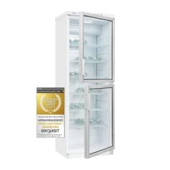Neu 👍 Exquisit Glastürkühlschrank GKS350-2-GT-280G Weiss | 320 L Nutzinhalt | Weiß 😍
