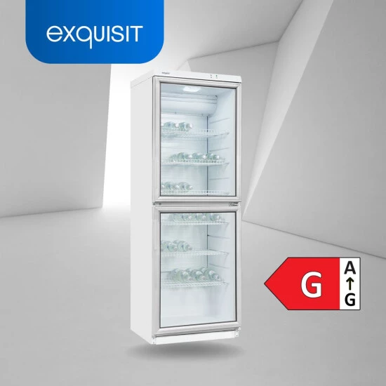 Neu 👍 Exquisit Glastürkühlschrank GKS350-2-GT-280G Weiss | 320 L Nutzinhalt | Weiß 😍 4 Neu 👍 Exquisit Glastürkühlschrank GKS350-2-GT-280G Weiss | 320 L Nutzinhalt | Weiß 😍 – Bild 2
