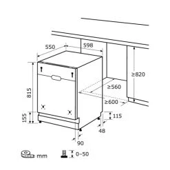 Bestpreis 👏 Exquisit Einbaugeschirrspüler EGSP6012-E-030E Silber | Vollintegriert | 12 Gedecke | Silber 🎉 -Exquisit Verkaufsladen unnamed file 702