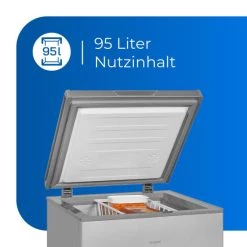 Besorgen 🥰 Exquisit Gefriertruhe GT100-330E Silber | 96 L Nutzinhalt | Silber ❤️ -Exquisit Verkaufsladen unnamed file 729