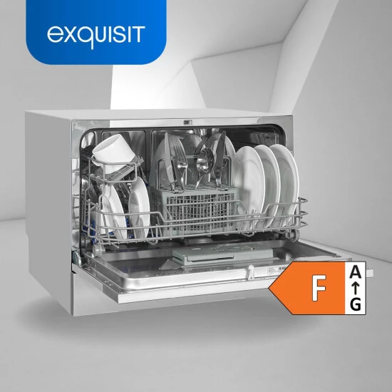 Top 10 😀 Exquisit Geschirrspüler GSP206-030F SilberPV | Tischgeschirrspüler | 6 Maßgedecke | Silber 🤩 4 Top 10 😀 Exquisit Geschirrspüler GSP206-030F SilberPV | Tischgeschirrspüler | 6 Maßgedecke | Silber 🤩 – Bild 2