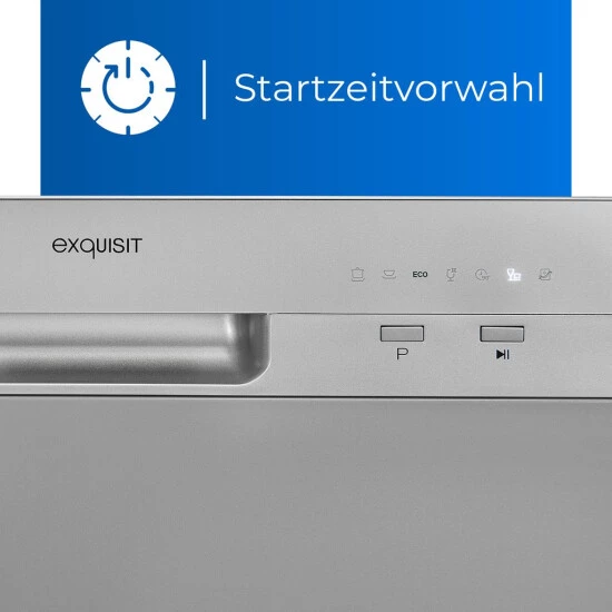 Top 10 😀 Exquisit Geschirrspüler GSP206-030F SilberPV | Tischgeschirrspüler | 6 Maßgedecke | Silber 🤩 6 Top 10 😀 Exquisit Geschirrspüler GSP206-030F SilberPV | Tischgeschirrspüler | 6 Maßgedecke | Silber 🤩 – Bild 4