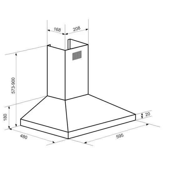 Bestpreis ❤️ Exquisit KH 60-8.2 Kamin-Dunstabzugshaube | Inox 💯 8 Bestpreis ❤️ Exquisit KH 60-8.2 Kamin-Dunstabzugshaube | Inox 💯 – Bild 6