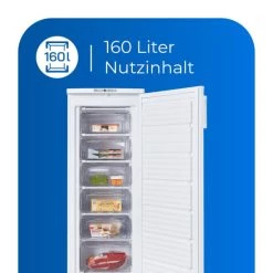 Rabatt 🥰 Exquisit Gefrierschrank GS235-HE-040E Weiss | Standgerät | 160 L Volumen | Weiß 🎁 -Exquisit Verkaufsladen unnamed file 890