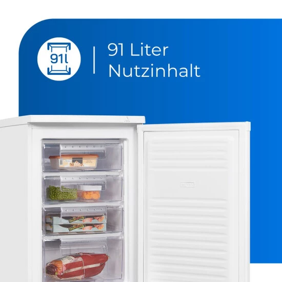 Bestpreis 👏 Exquisit Gefrierschrank GS12-040E Weiss | Standgerät | 84 L Volumen | Weiß ✨ 5 Bestpreis 👏 Exquisit Gefrierschrank GS12-040E Weiss | Standgerät | 84 L Volumen | Weiß ✨ – Bild 3